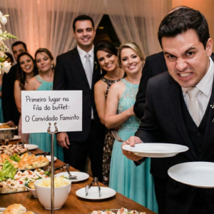Primeiro lugar na fila do Buffet